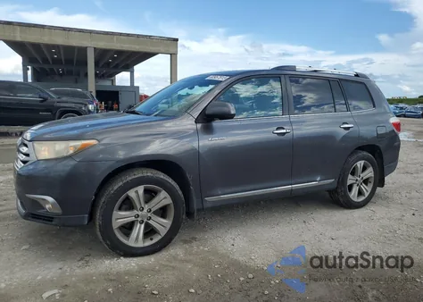 2012 Toyota Highlander Limited z USA, uszkodzony, nr VIN 5TDDK3EHXCS106355